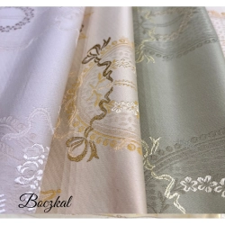 Tkanina stylowa Secesja Złota Medalion